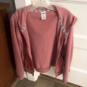 Victoria Secret Love Pink zip up sweatshirt